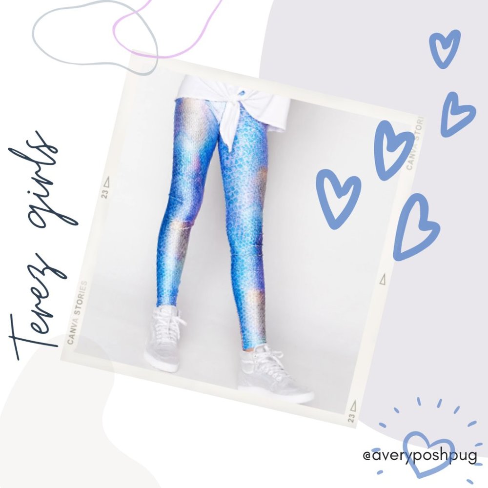 Terez Girls Python Print Leggings, Size Large (14)